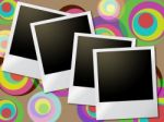 Photo Frames Indicates Text Space And Circles Stock Photo