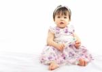 Portrait Of Cute Baby Girl Stock Photo