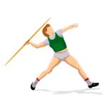 Javelin Player Stock Photo