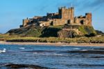 Vew Of Bamburgh Castle Stock Photo