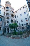 Venice Italy Scala Contarini Del Bovolo Stock Photo