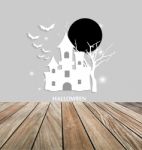 Happy Halloween Design Background Stock Photo