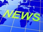 News World Means Earth Newsletter And Globalise Stock Photo