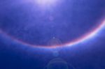 Halo Sun Stock Photo