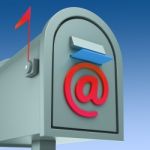 E-mail Postbox Shows Sending And Receiving Mail Stock Photo