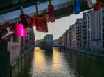 Speicherstadt Warehouse District Of Hamburg In Evening Stock Photo