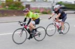 Cyclists Participating In The Velethon Cycling Event In Cardiff Stock Photo