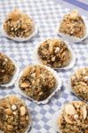 Traditional Fig And Almond Balls Stock Photo