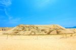 Busan, South Korea - June 1: Sand Sculptures At The Busan Sand Festival On June 1, 2015 In Busan, South Korea Stock Photo