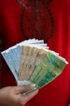 Moroccan Dirhams Stock Photo