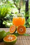 Glasses Of Orange Juice Stock Photo