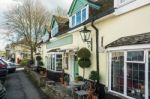 Street View Of Stockbridge In Hampshire Stock Photo