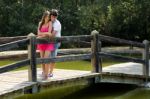 Attractive Couple In Countryside Stock Photo