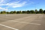 Empty Parking Stock Photo