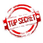 Top Secret Stamp Stock Photo