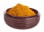 Curcuma On Bowl Stock Photo