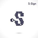 Creative S- Letter Icon Abstract Logo Design  Template Stock Photo