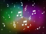 Music Color Background Means Jazz Classical And Notes
 Stock Photo