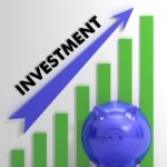 Raising Investment Chart Showing Increased Profit Stock Photo