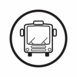 Linear Bus Icon -  Iconic Design Stock Photo