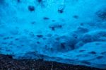 Crystal Ice Cave Near Jokulsarlon Stock Photo