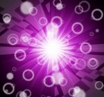 Brightness Background Shows Dazzling Beams And Circles
 Stock Photo