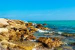 Breakwater Rocks Stock Photo