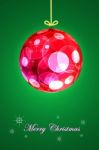 Christmas Ball Background Stock Photo