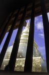 Window Frame Of Wat Phra Singh Temple Chiang Mai Thailand Stock Photo