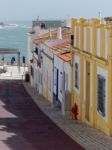 Albufeira, Southern Algarve/portugal - March 10 : Typical Street Stock Photo