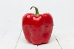 Fresh Red Bell Pepper Stock Photo