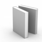 3d Blank Book Cover White Background Stock Photo