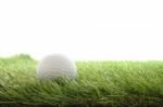 Top Golf On Green Grass Field Stock Photo