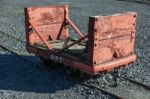 Llanberis, Wales/uk - October 7 : Wagon At The Slate Museum In L Stock Photo