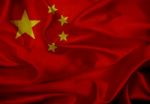 China Grunge Waving Flag Stock Photo