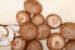 Shiitake Mushrooms Stock Photo