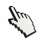 Hand Finger Cursor Stock Photo