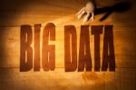 Big Data Concept And 3d White Man Stock Photo