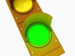 Green Traffic Light Stock Photo