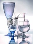 Glass Set Stock Photo