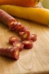 Colorful Sliced Carrots Stock Photo