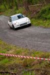 M. Ryan Driving Honda Civic Stock Photo