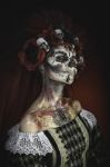 Young Girl In The Image Of Santa Muerte Stock Photo