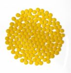 Yellow Pills Stock Photo