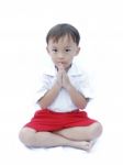 Cute Young Asian Boy Stock Photo