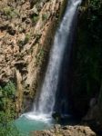 Waterfall Below The New Bridge At Ronda Spain Stock Photo