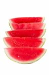 Watermelon On White Stock Photo