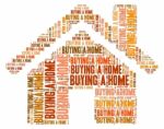 Buying Home Means Spend Purchasing And Homes Stock Photo