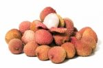 Bunch Of Lychee Fruits Stock Photo