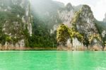 Travel Island And Green Lake ( Guilin Of Thailand ) Stock Photo